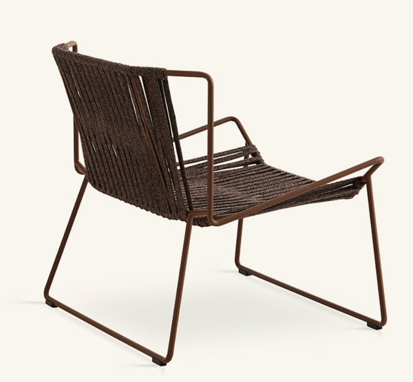 Hand-woven armchair outdoor