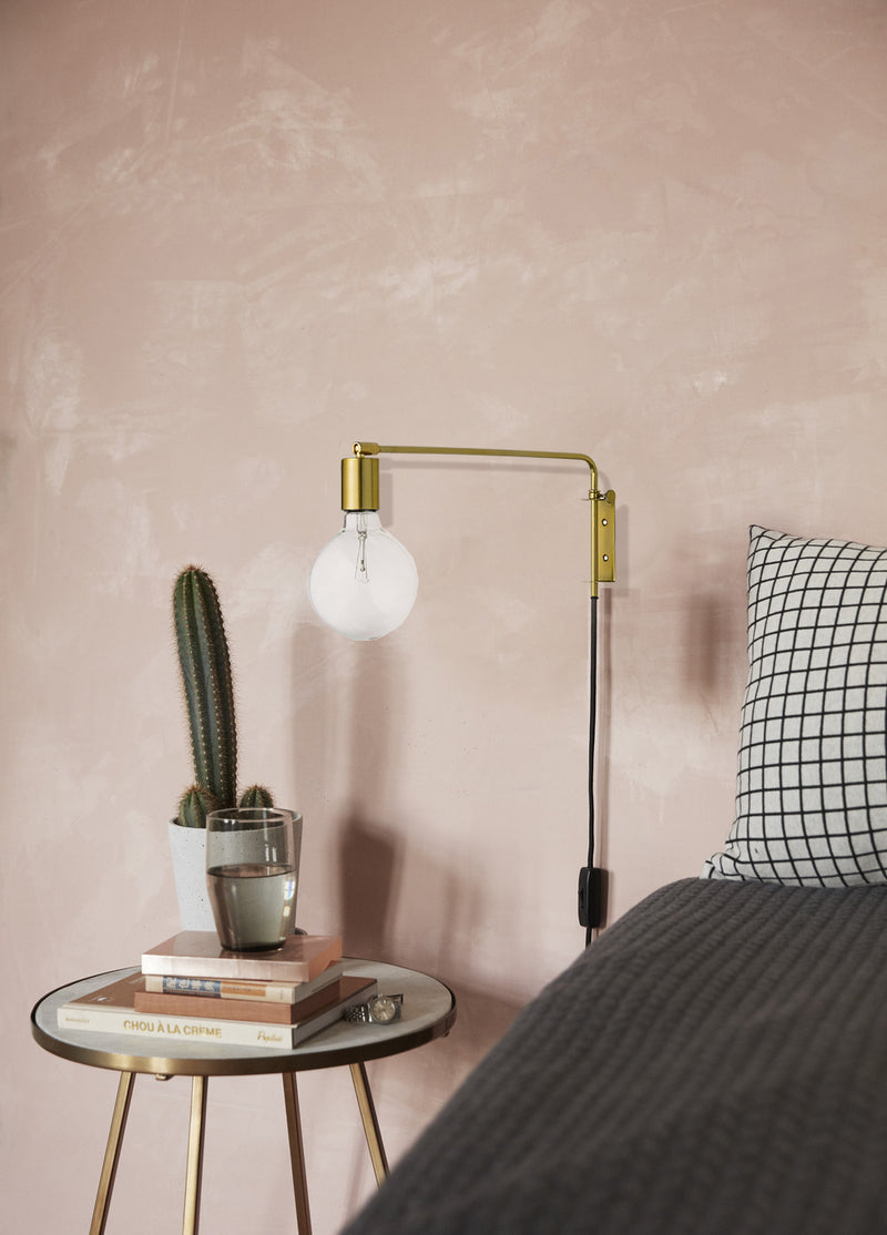 Wall Lamp, Brass, Metal